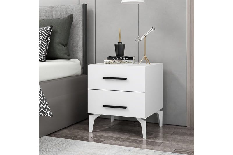 Ceylor Sängbord 50 cm - Vit - Möbler - Bord & matgrupper - Avlastningsbord - Sängbord & nattduksbord