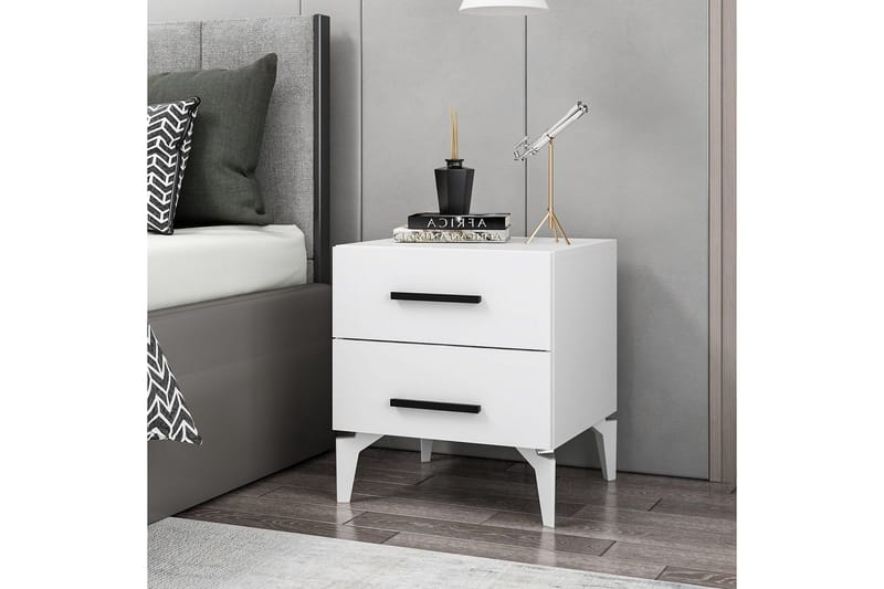 Ceylor Sängbord 50 cm - Vit - Möbler - Bord & matgrupper - Avlastningsbord - Sängbord & nattduksbord