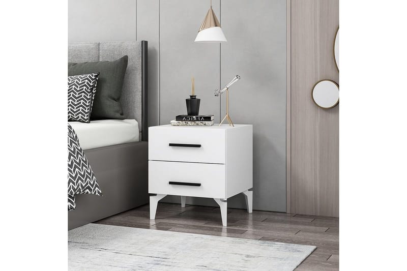 Ceylor Sängbord 50 cm - Vit - Möbler - Bord & matgrupper - Avlastningsbord - Sängbord & nattduksbord