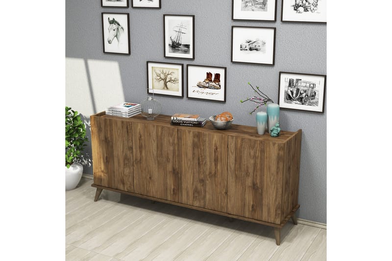 Challur Konsollbord 180 cm - Mörkbrun - Hallbord - Konsolbord & sidobord