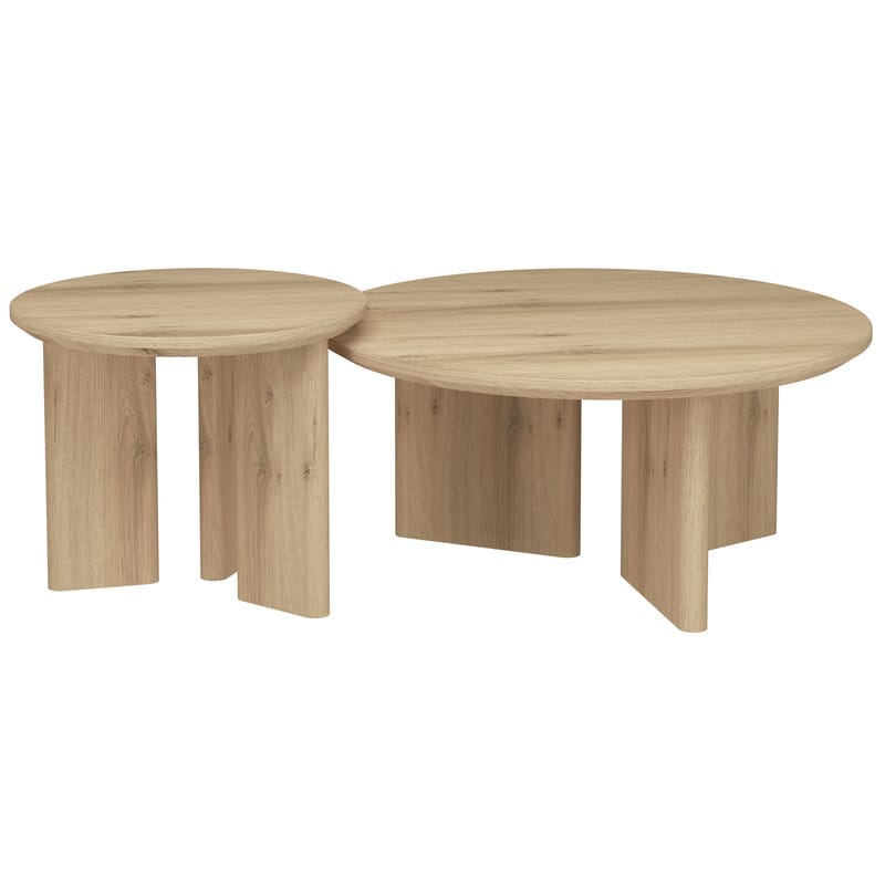 Chatham Sidobord Rund 50 cm - Ek - Möbler - Bord & matgrupper - Avlastningsbord - Lampbord