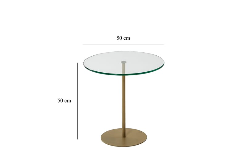 Chill-Out Sidobord 50x50 cm Guld - Hanah Home - Möbler - Bord & matgrupper - Avlastningsbord - Lampbord