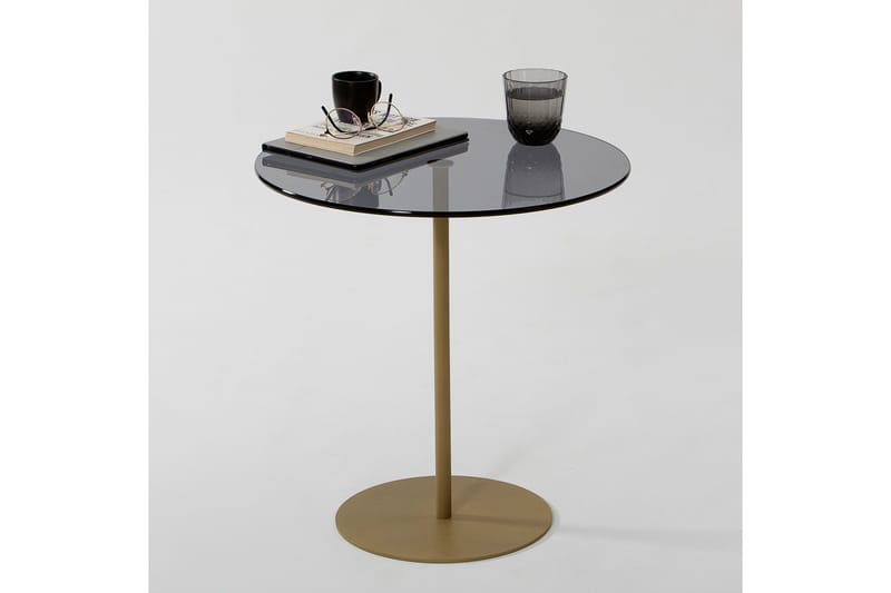 Chill-Out Sidobord 50x50 cm Guld/Mörkgrå - Hanah Home - Möbler - Bord & matgrupper - Avlastningsbord - Lampbord