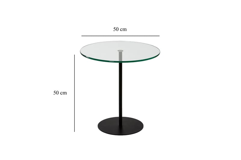 Chill-Out Sidobord 50x50 cm Svart - Hanah Home - Möbler - Bord & matgrupper - Avlastningsbord - Lampbord