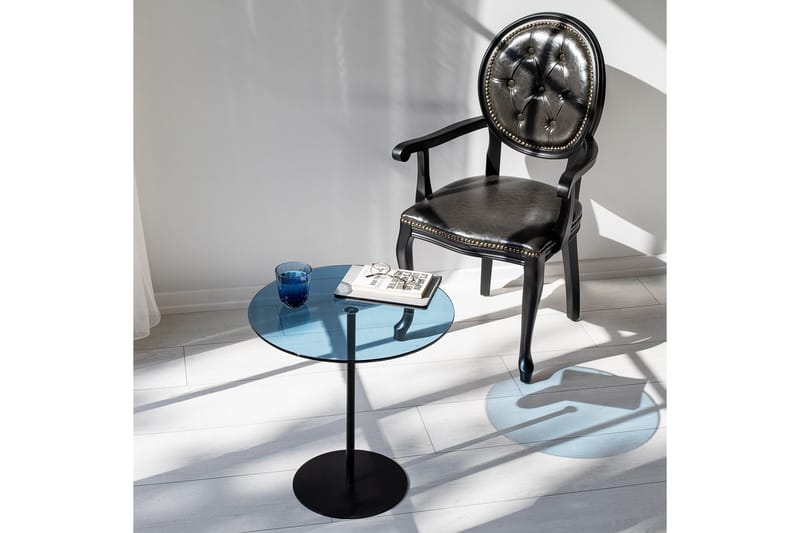 Chill-Out Sidobord 50x50 cm Svart/Blå - Hanah Home - Möbler - Bord & matgrupper - Avlastningsbord - Lampbord