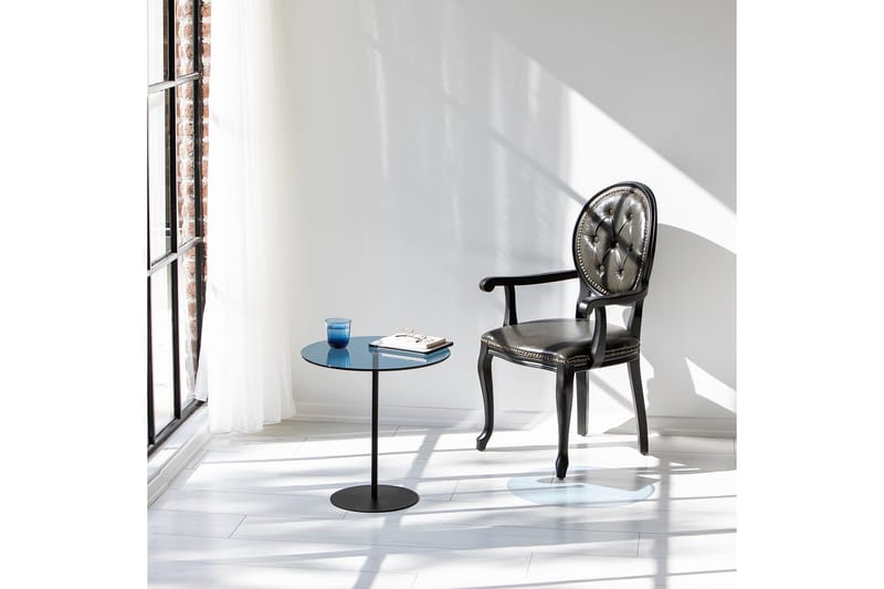 Chill-Out Sidobord 50x50 cm Svart/Blå - Hanah Home - Möbler - Bord & matgrupper - Avlastningsbord - Lampbord