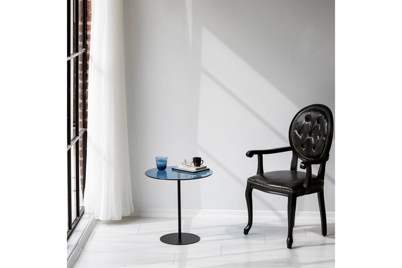 Chill-Out Sidobord 50x50 cm Svart/Blå - Hanah Home - Möbler - Bord & matgrupper - Avlastningsbord - Lampbord