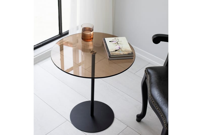 Chill-Out Sidobord 50x50 cm Svart/Brons - Hanah Home - Möbler - Bord & matgrupper - Avlastningsbord - Lampbord