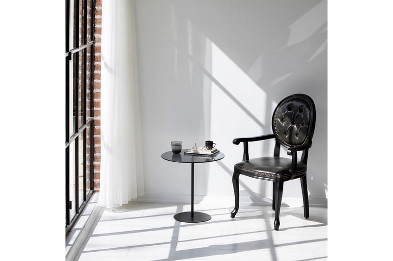 Chill-Out Sidobord 50x50 cm Svart/Mörkgrå - Hanah Home - Lampbord - Brickbord & småbord