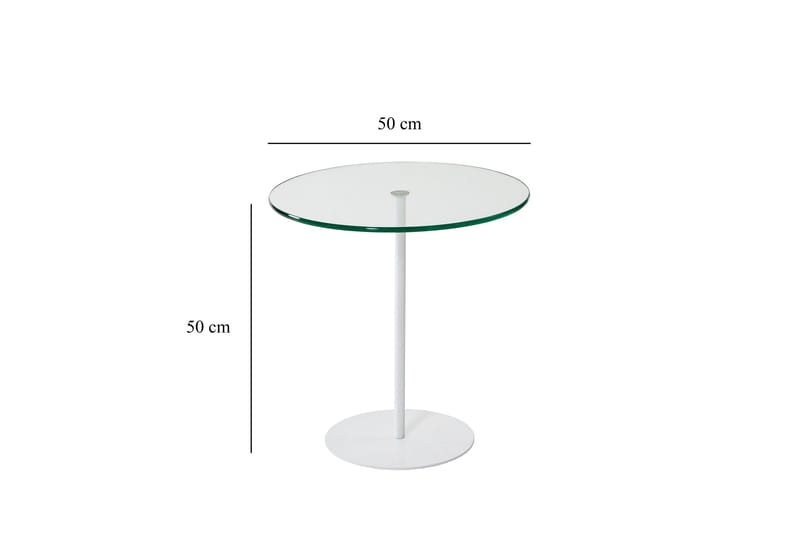 Chill-Out Sidobord 50x50 cm Vit - Hanah Home - Möbler - Bord & matgrupper - Avlastningsbord - Lampbord