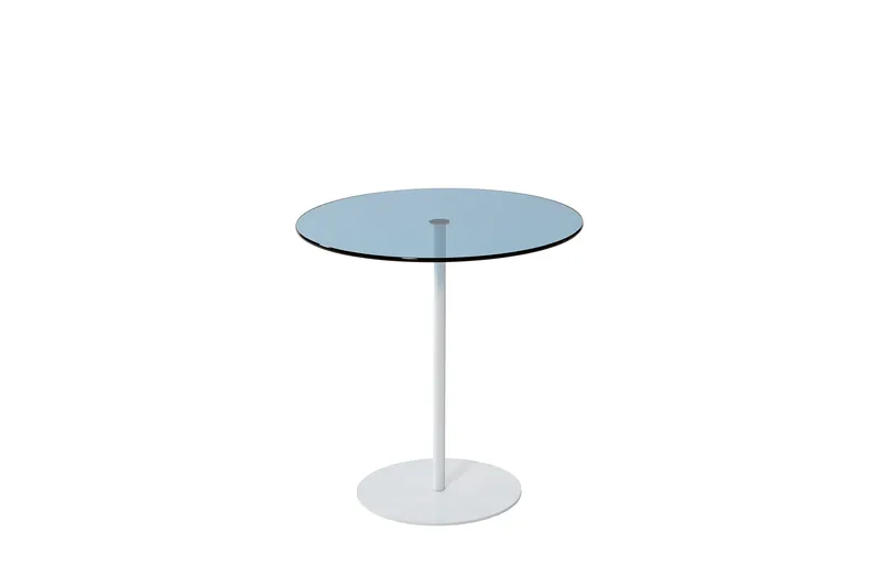 Chill-Out Sidobord 50x50 cm Vit/Blå - Hanah Home - Möbler - Bord & matgrupper - Avlastningsbord - Lampbord