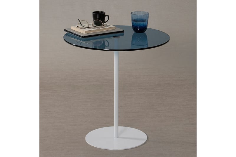 Chill-Out Sidobord 50x50 cm Vit/Blå - Hanah Home - Möbler - Bord & matgrupper - Avlastningsbord - Lampbord