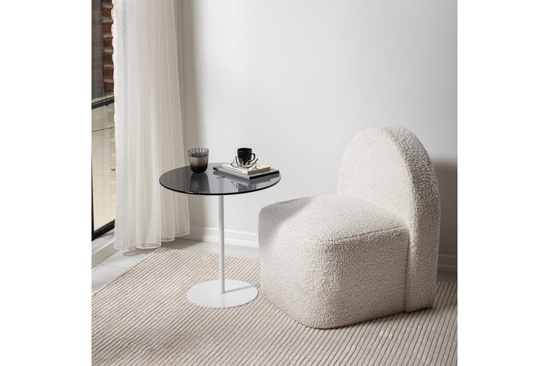 Chill-Out Sidobord 50x50 cm Vit/Mörkgrå - Hanah Home - Möbler - Bord & matgrupper - Avlastningsbord - Lampbord