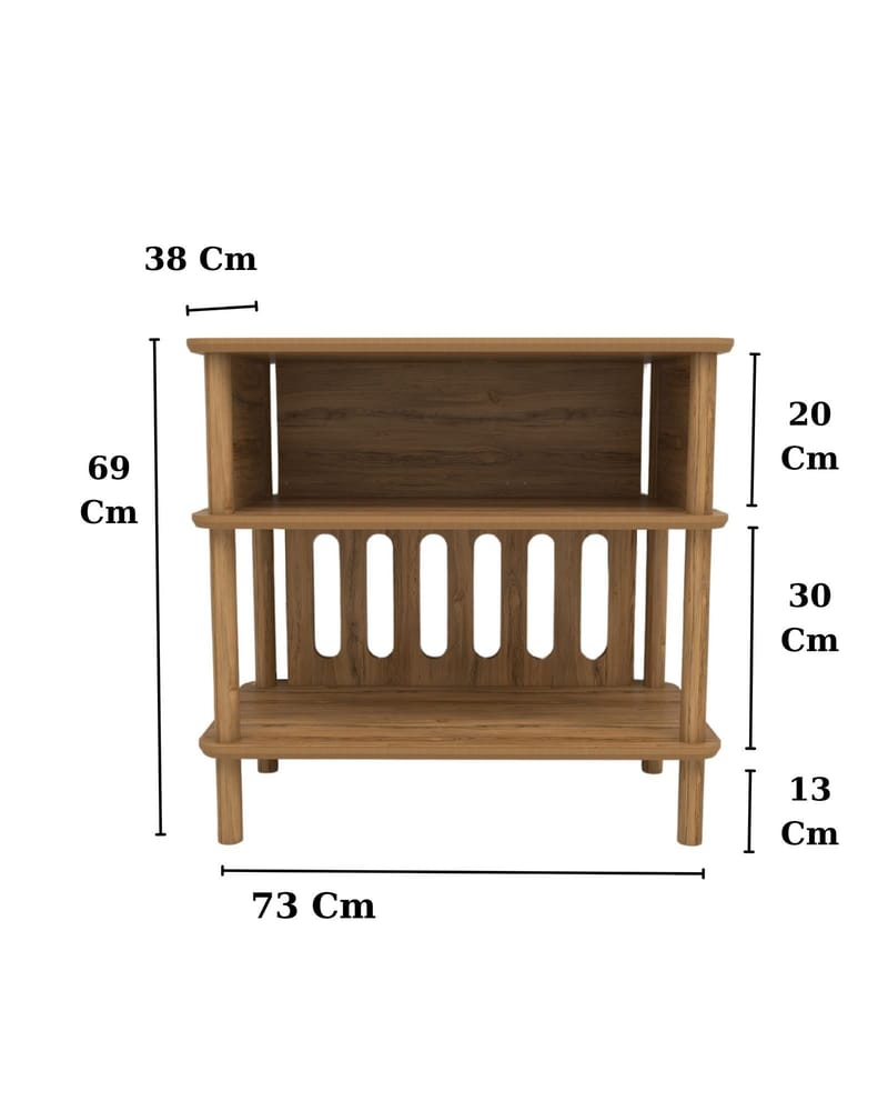 Clavor Sidobord 73 cm - Ek - Möbler - Bord & matgrupper - Avlastningsbord - Lampbord