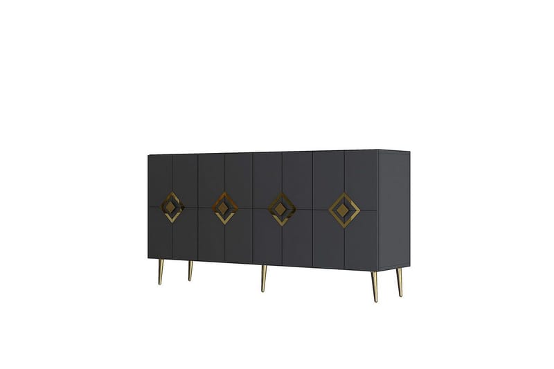 Cleryn Konsollbord 150 cm - Antracit/Guld - Möbler - Bord & matgrupper - Avlastningsbord - Hallbord