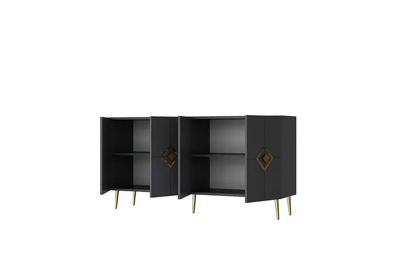 Cleryn Konsollbord 150 cm - Antracit/Guld - Möbler - Bord & matgrupper - Avlastningsbord - Hallbord