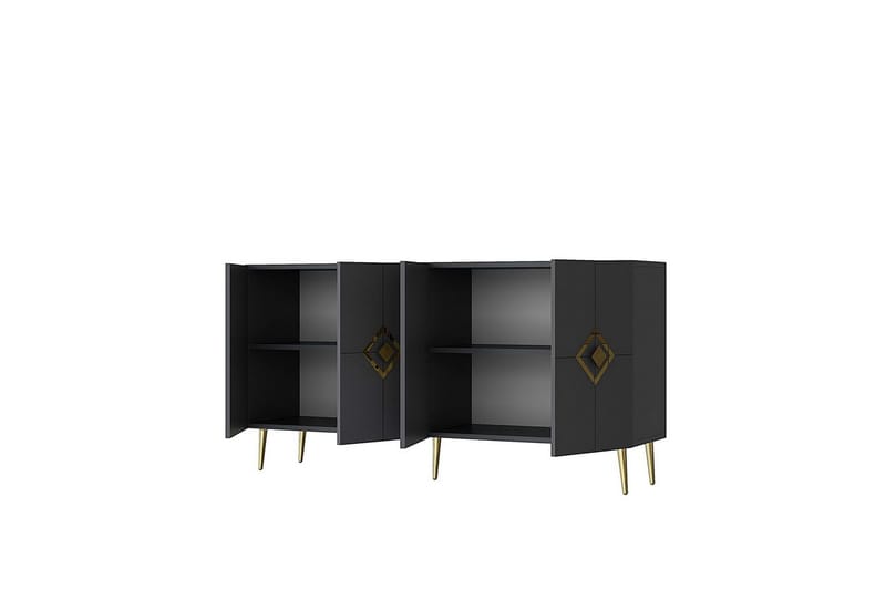 Cleryn Konsollbord 150 cm - Antracit/Guld - Möbler - Bord & matgrupper - Avlastningsbord - Hallbord