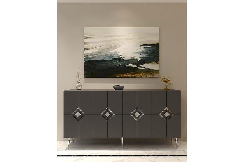 Cleryn Konsollbord 150 cm - Antracit/Silver - Möbler - Bord & matgrupper - Avlastningsbord - Hallbord