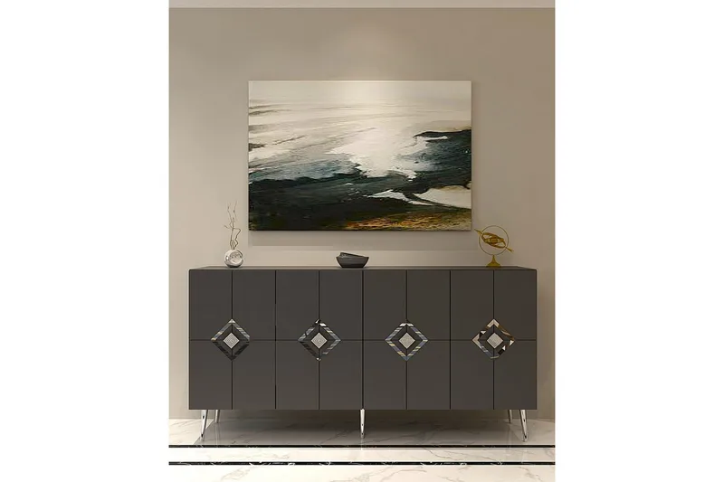 Cleryn Konsollbord 150 cm - Antracit/Silver - Möbler - Bord & matgrupper - Avlastningsbord - Hallbord