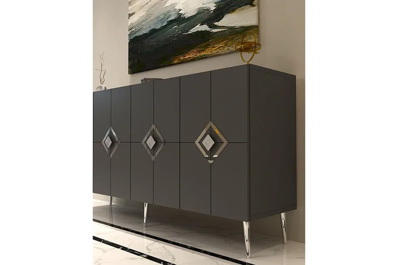 Cleryn Konsollbord 150 cm - Antracit/Silver - Möbler - Bord & matgrupper - Avlastningsbord - Hallbord