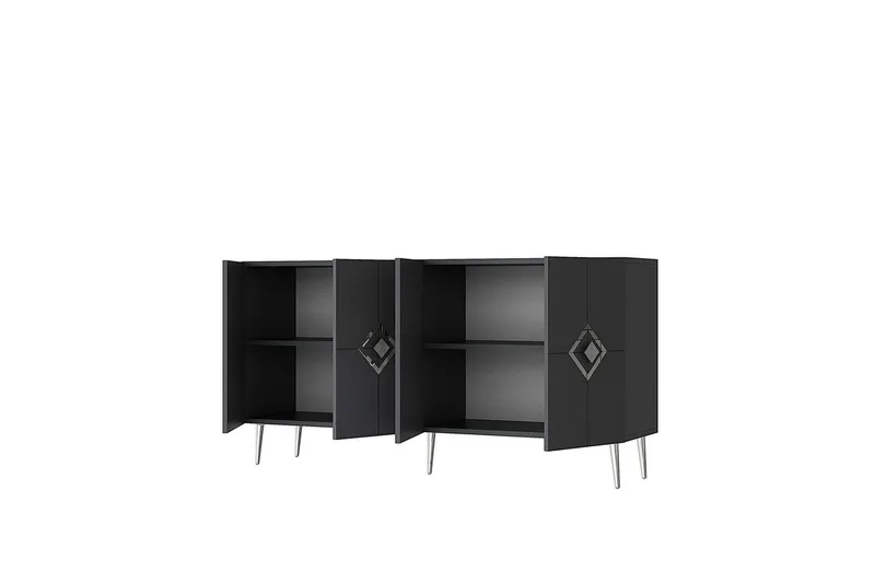 Cleryn Konsollbord 150 cm - Antracit/Silver - Möbler - Bord & matgrupper - Avlastningsbord - Hallbord