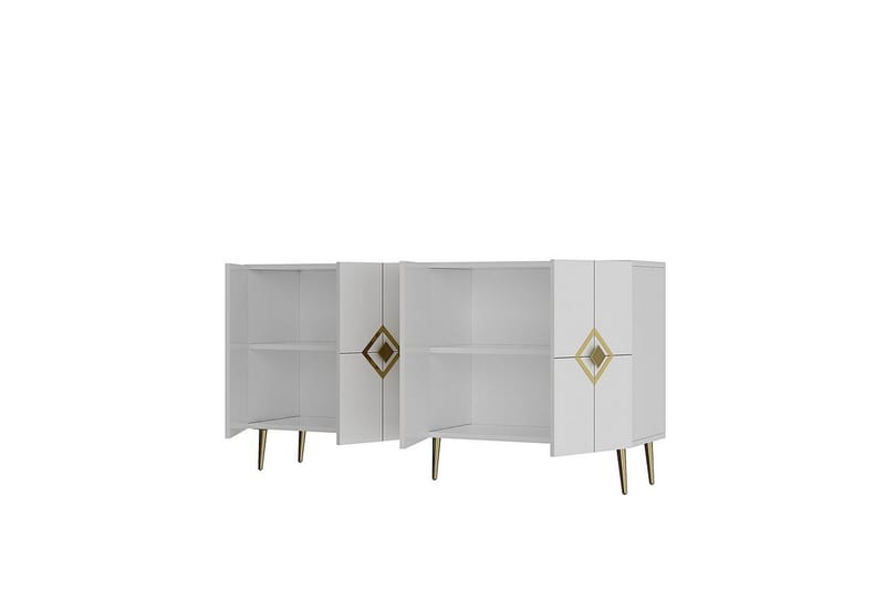 Cleryn Konsollbord 150 cm - Vit/Guld - Möbler - Bord & matgrupper - Avlastningsbord - Hallbord