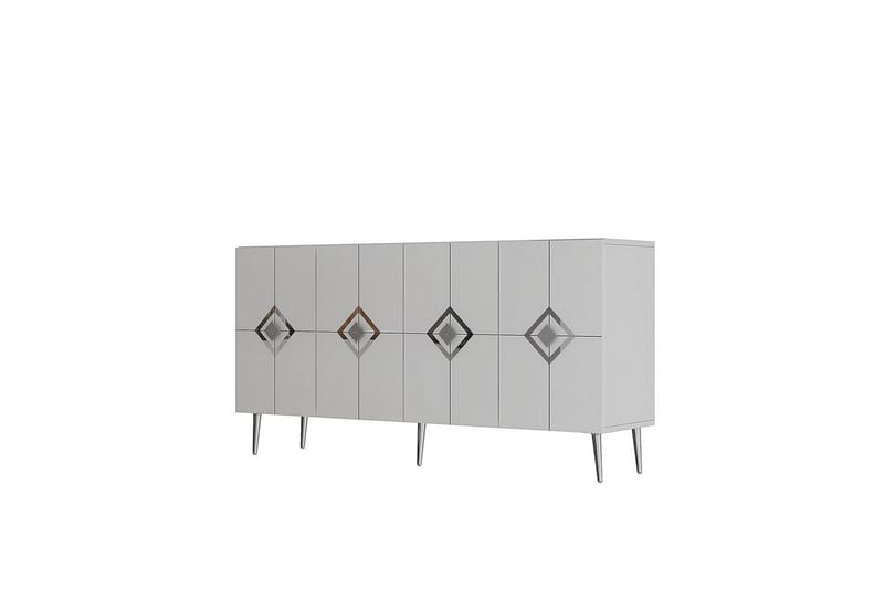 Cleryn Konsollbord 150 cm, Vit/Silver