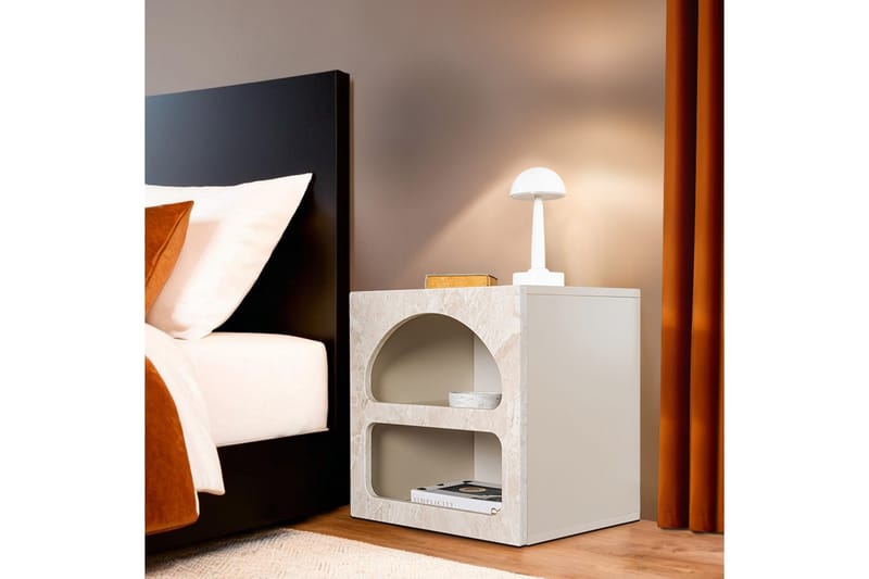 Dalim Sängbord 50 cm - Travertine/Sandsten - Möbler - Bord & matgrupper - Avlastningsbord - Sängbord & nattduksbord