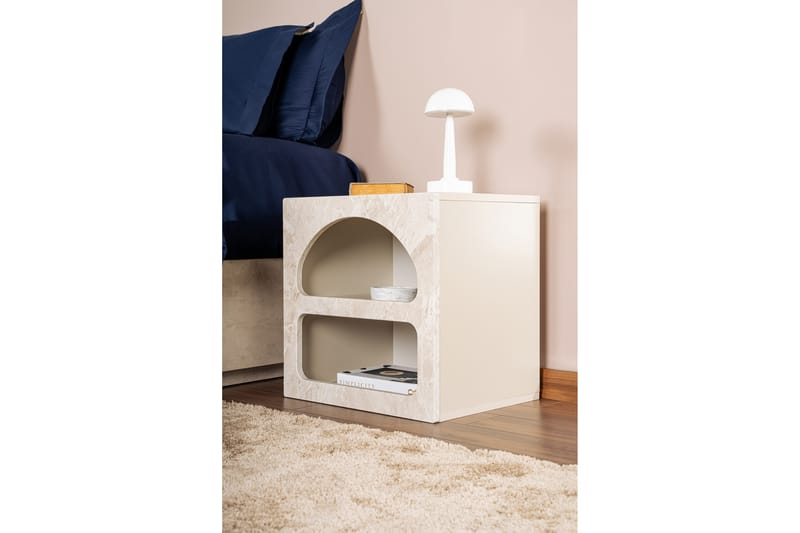 Dalim Sängbord 50 cm - Travertine/Sandsten - Möbler - Bord & matgrupper - Avlastningsbord - Sängbord & nattduksbord