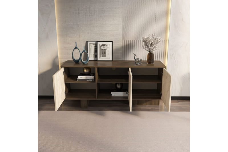 Dargaville Konsollbord 150 cm - Valnöt/Travertine - Möbler - Bord & matgrupper - Avlastningsbord - Hallbord