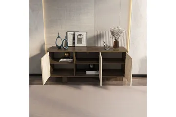 Dargaville Konsollbord 150 cm - Valnöt/Travertine - Förvaring - Förvaringsmöbler - Sideboard & skänk