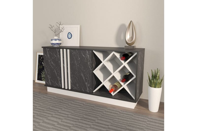 Dasina Konsollbord 148 cm - Vit/Svart - Förvaring - Förvaringsmöbler - Sideboard & skänk
