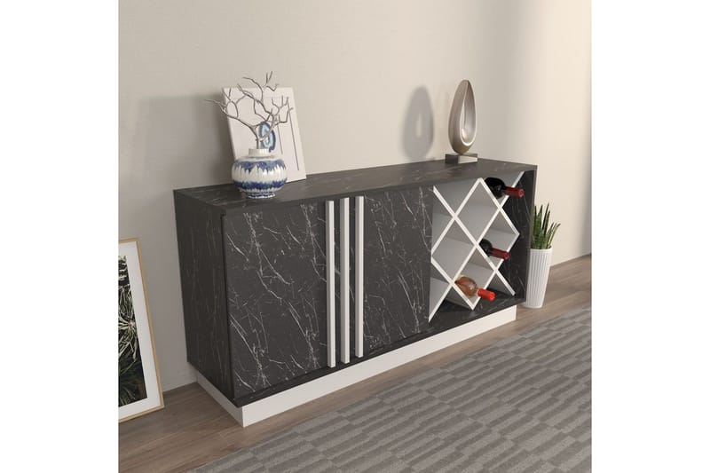 Dasina Konsollbord 148 cm - Vit/Svart - Förvaring - Förvaringsmöbler - Sideboard & skänk