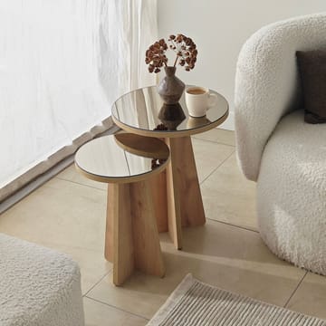 Dasina Sidobord 2 delar 50 cm - Bronzie/Safir Ek - Möbler - Bord & matgrupper - Avlastningsbord - Satsbord