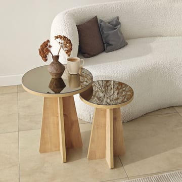 Dasina Sidobord 2 delar 50 cm - Bronzie/Safir Ek - Möbler - Bord & matgrupper - Avlastningsbord - Satsbord