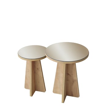 Dasina Sidobord 2 delar 50 cm - Bronzie/Safir Ek - Möbler - Bord & matgrupper - Avlastningsbord - Satsbord