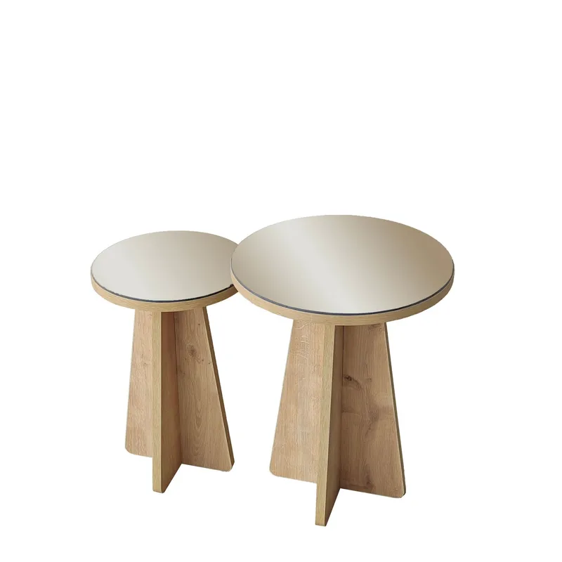 Dasina Sidobord 2 delar 50 cm, Bronzie/Safir Ek