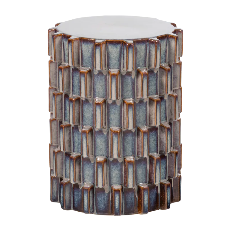 Dekorativt Sidobord Axu 35 cm Utomhus, Blågrå