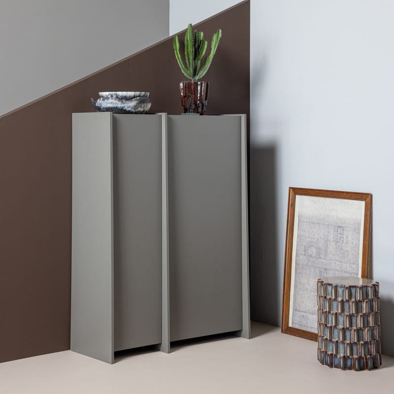 Dekorativt Sidobord Axu 35 cm Utomhus - Blågrå - Möbler - Bord & matgrupper - Avlastningsbord - Lampbord