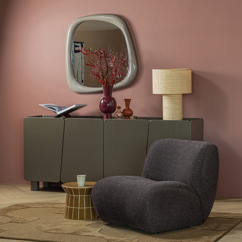 Dekorativt Sidobord Plu 38 cm Rund - Honungsgul - Möbler - Bord & matgrupper - Avlastningsbord - Lampbord