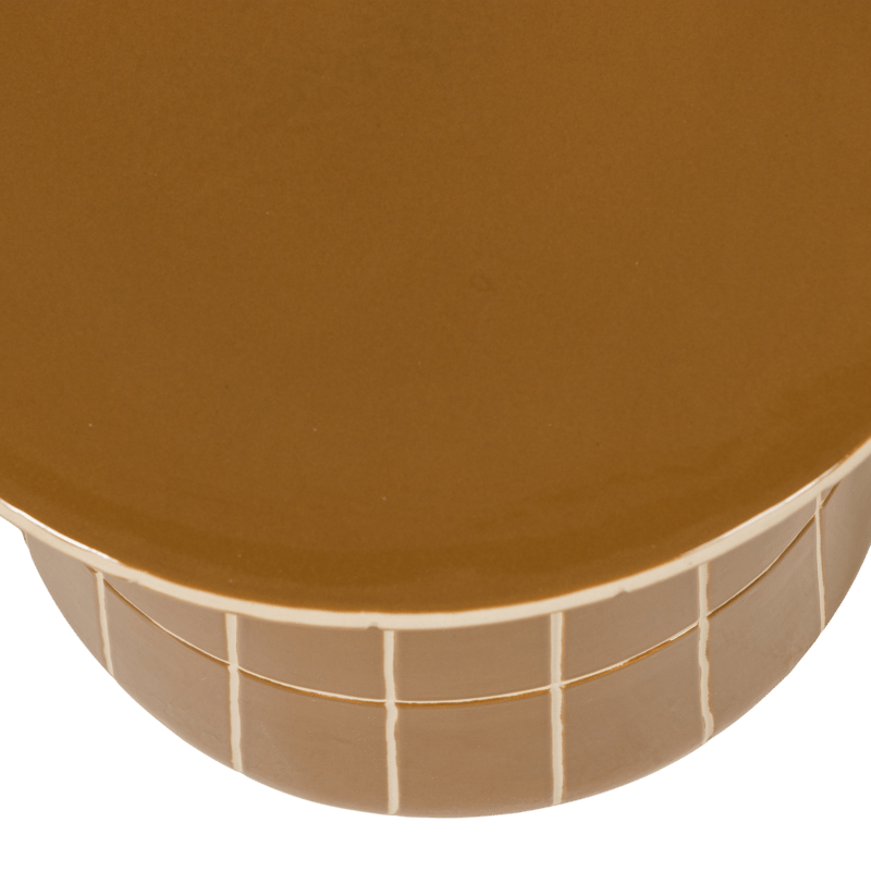 Dekorativt Sidobord Plu 38 cm Rund - Honungsgul - Möbler - Bord & matgrupper - Avlastningsbord - Lampbord