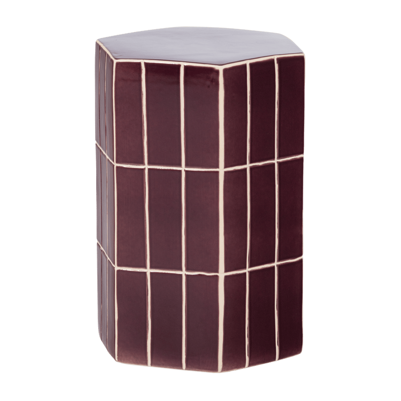 Dekorativt Sidobord Plu 30 cm Utomhus, Lila