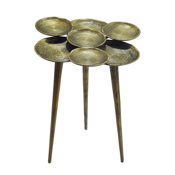 Denvor Runt sidobord 46 cm i aluminium - guld - Möbler - Bord & matgrupper - Avlastningsbord - Lampbord