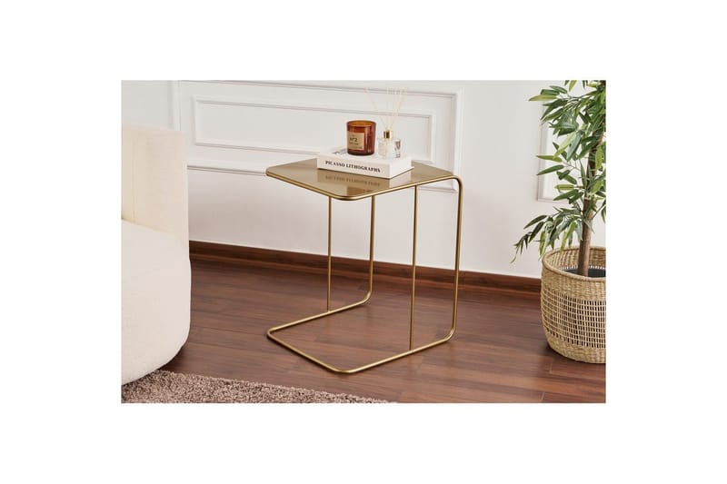 Dera Sidobord 47 cm - Guld - Möbler - Bord & matgrupper - Avlastningsbord - Lampbord