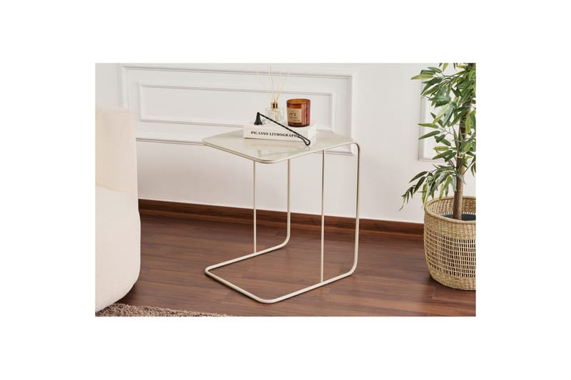 Dera Sidobord 47 cm - Taupe - Möbler - Bord & matgrupper - Avlastningsbord - Lampbord