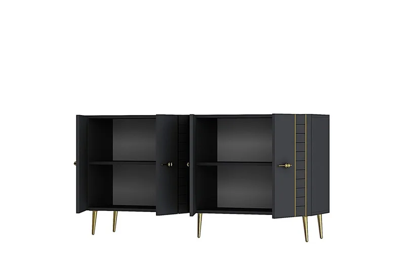 Deylin Konsollbord 150 cm - Antracit/Guld - Möbler - Bord & matgrupper - Avlastningsbord - Hallbord