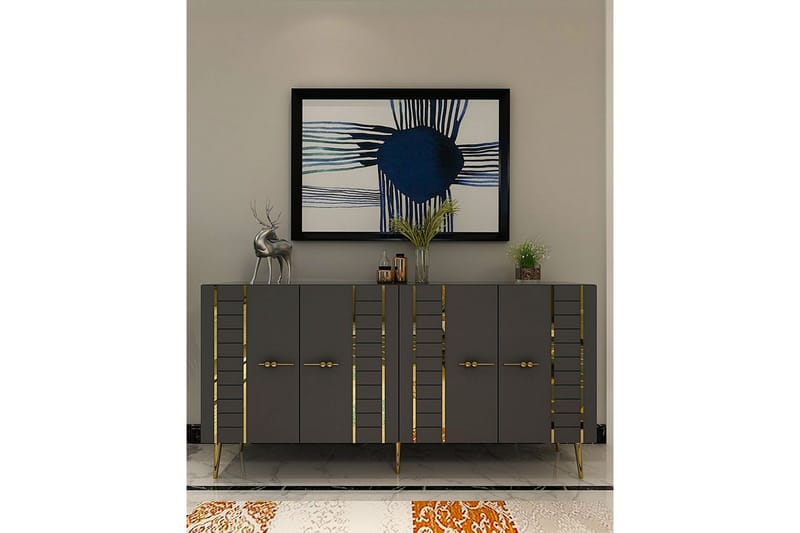 Deylin Konsollbord 150 cm - Antracit/Guld - Möbler - Bord & matgrupper - Avlastningsbord - Hallbord