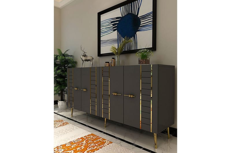 Deylin Konsollbord 150 cm - Antracit/Guld - Möbler - Bord & matgrupper - Avlastningsbord - Hallbord