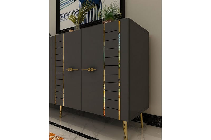 Deylin Konsollbord 150 cm - Antracit/Guld - Möbler - Bord & matgrupper - Avlastningsbord - Hallbord