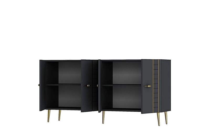 Deylin Konsollbord 150 cm - Antracit/Guld - Möbler - Bord & matgrupper - Avlastningsbord - Hallbord